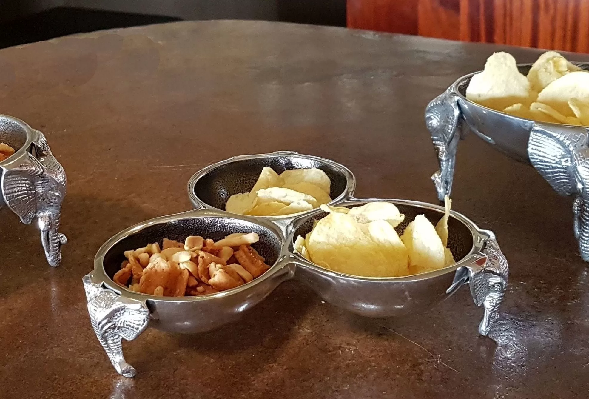 Elephant Round Triple Bowl - Image 7