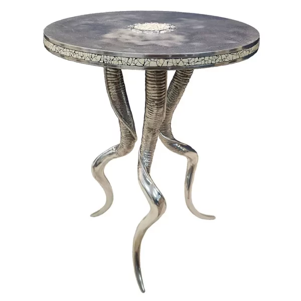 Kudu horn side table