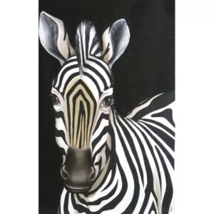 Zebra Wall Hanging Black