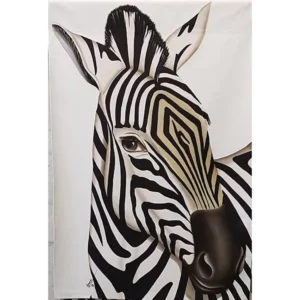 Zebra Wall Hanging White
