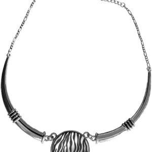 Engraved Necklace - Zebra Design