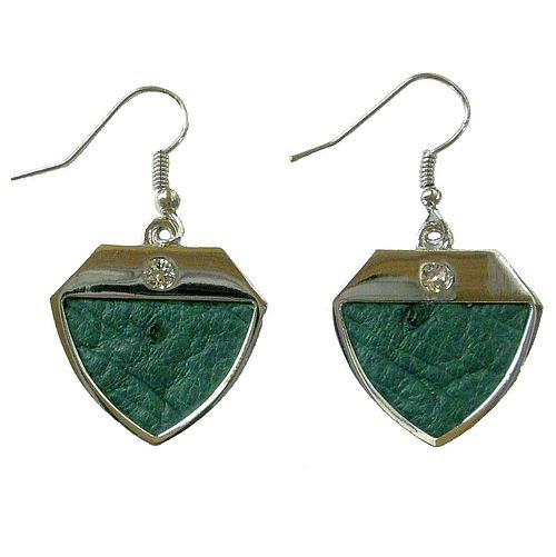 Earrings - brilliant green
