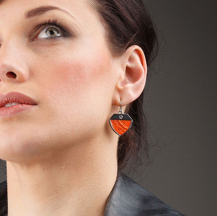 Earrings - tangerine - Image 2