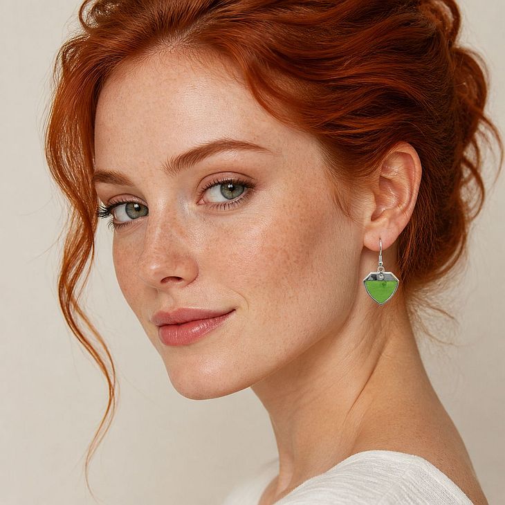 Earrings - garden green - Image 2