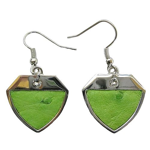 Earrings - garden green