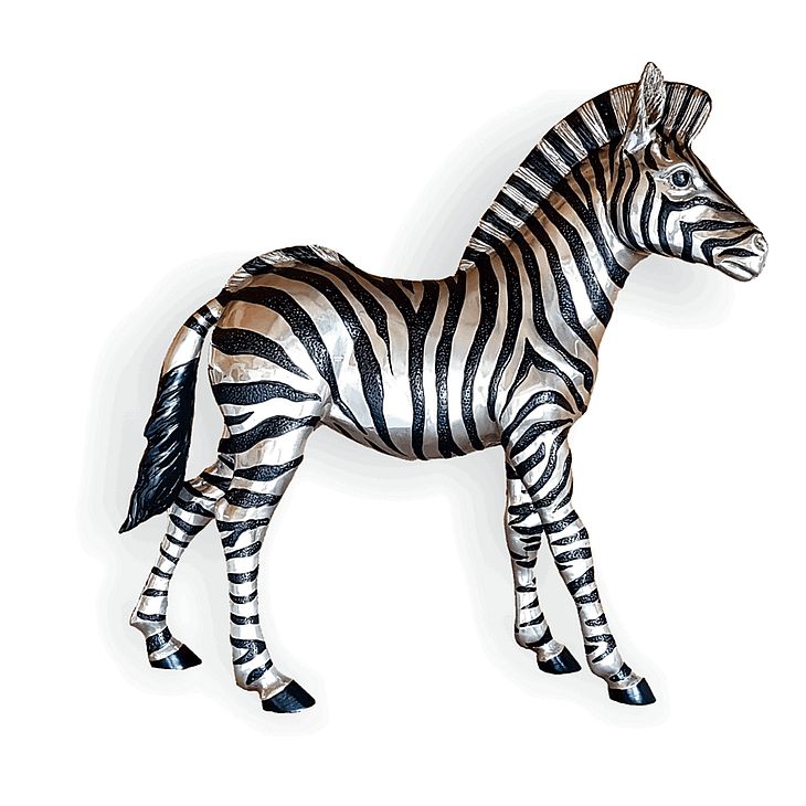 Zebra Baby silver and black (Large)