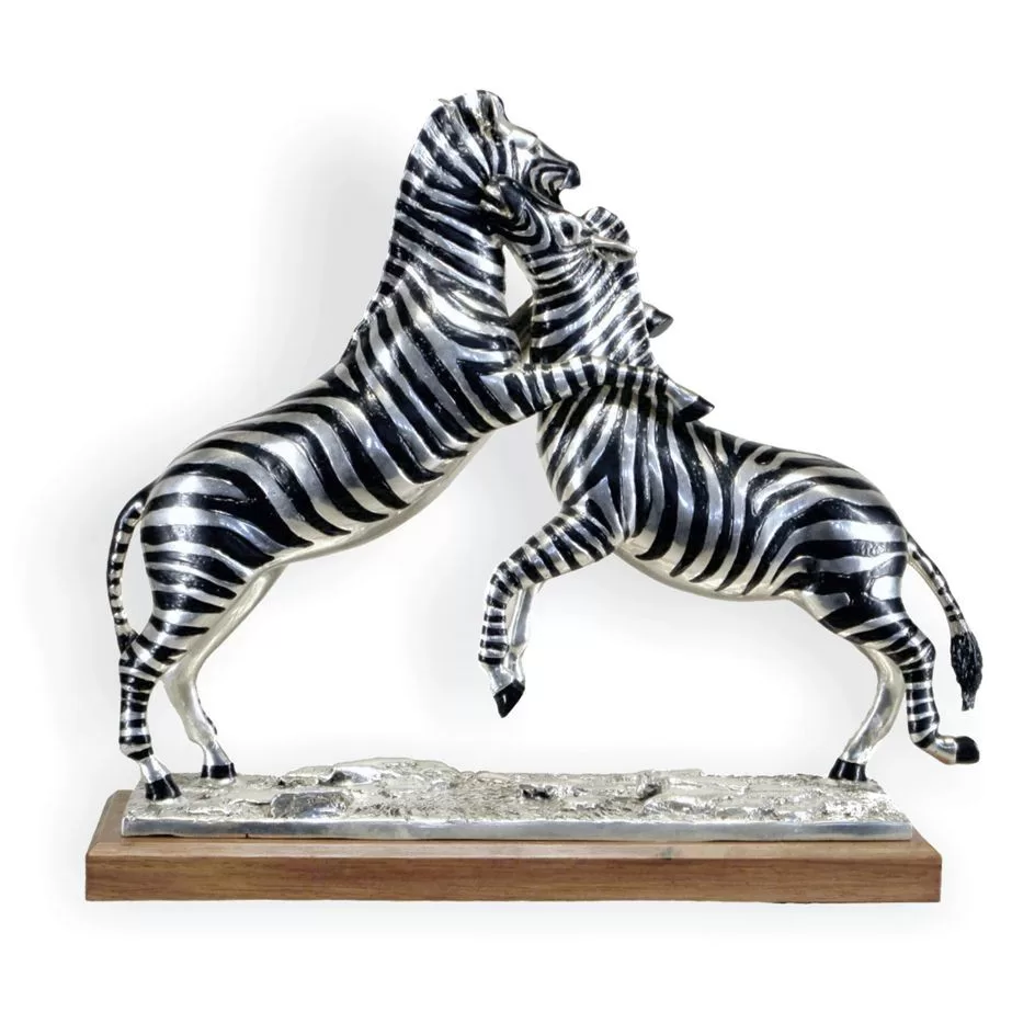 Zebras Fighting