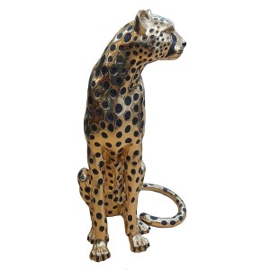 gold and black cheetah