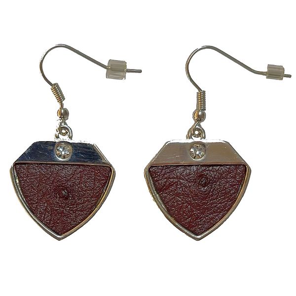 Earrings - burgundy