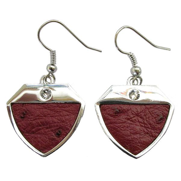 Earrings - campari