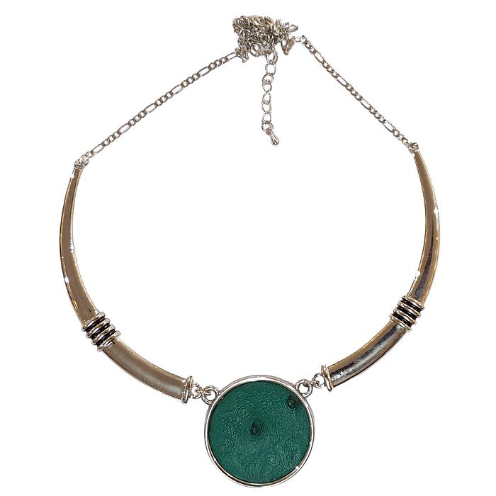 Tusk necklace - brilliant green